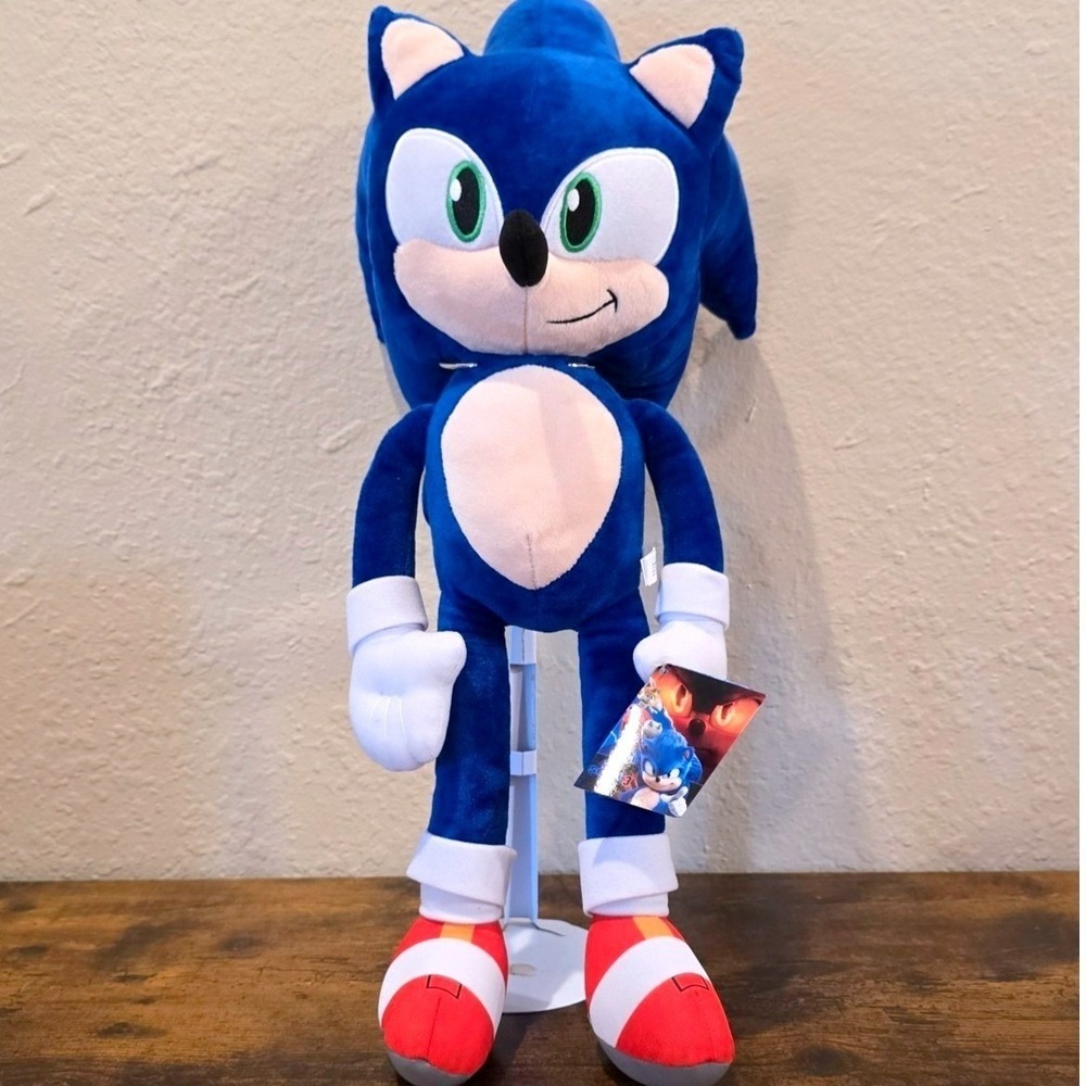 Sonic the Hedgehog 3 Movie Plush 22" Toy Factory SEGA 2025 NWT Large